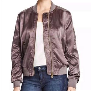 Cotton Candy LA Satin Bomber Jacket